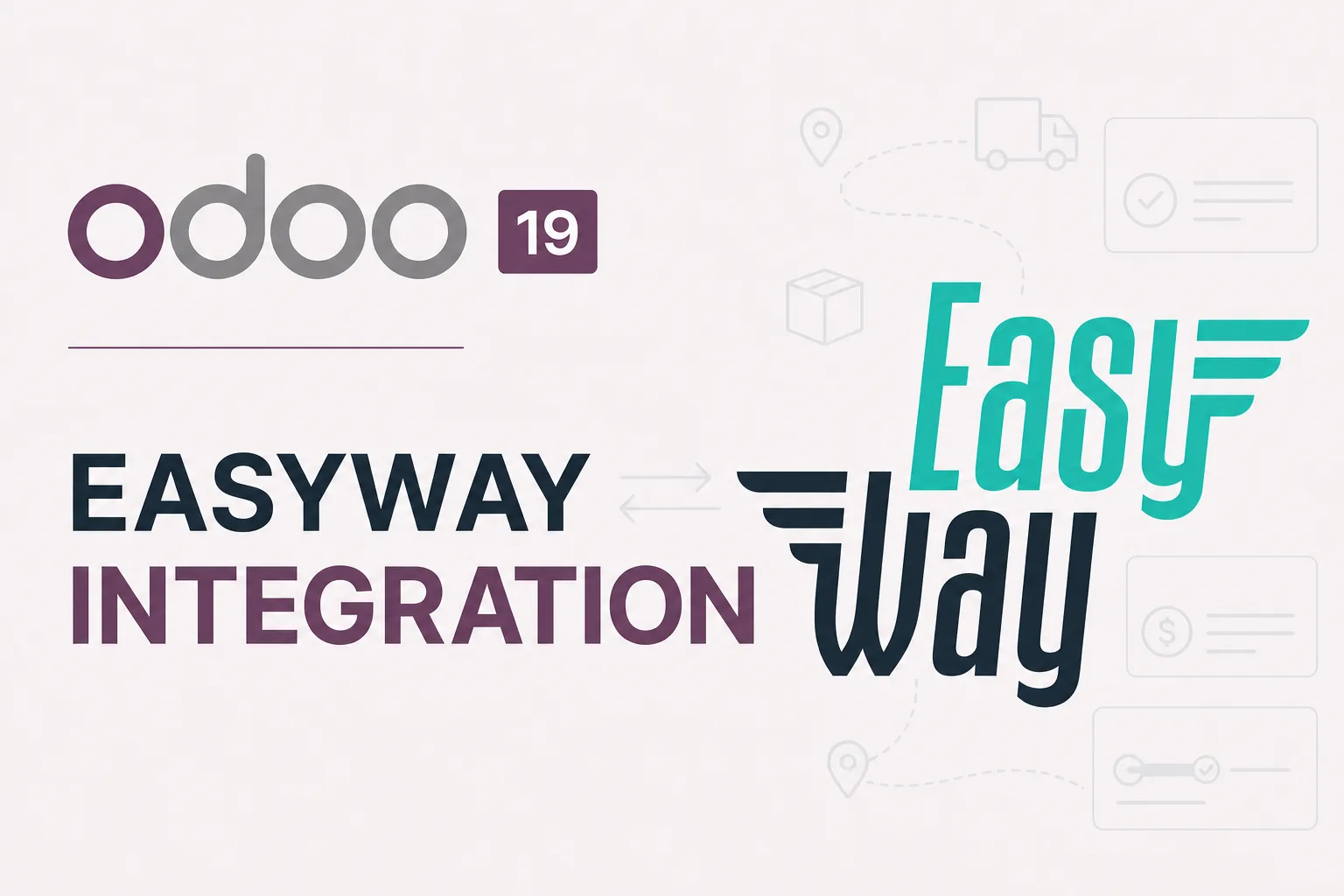 Easyway-ს ინტეგრაცია Odoo 19-ისთვის — მოდულის ყდა